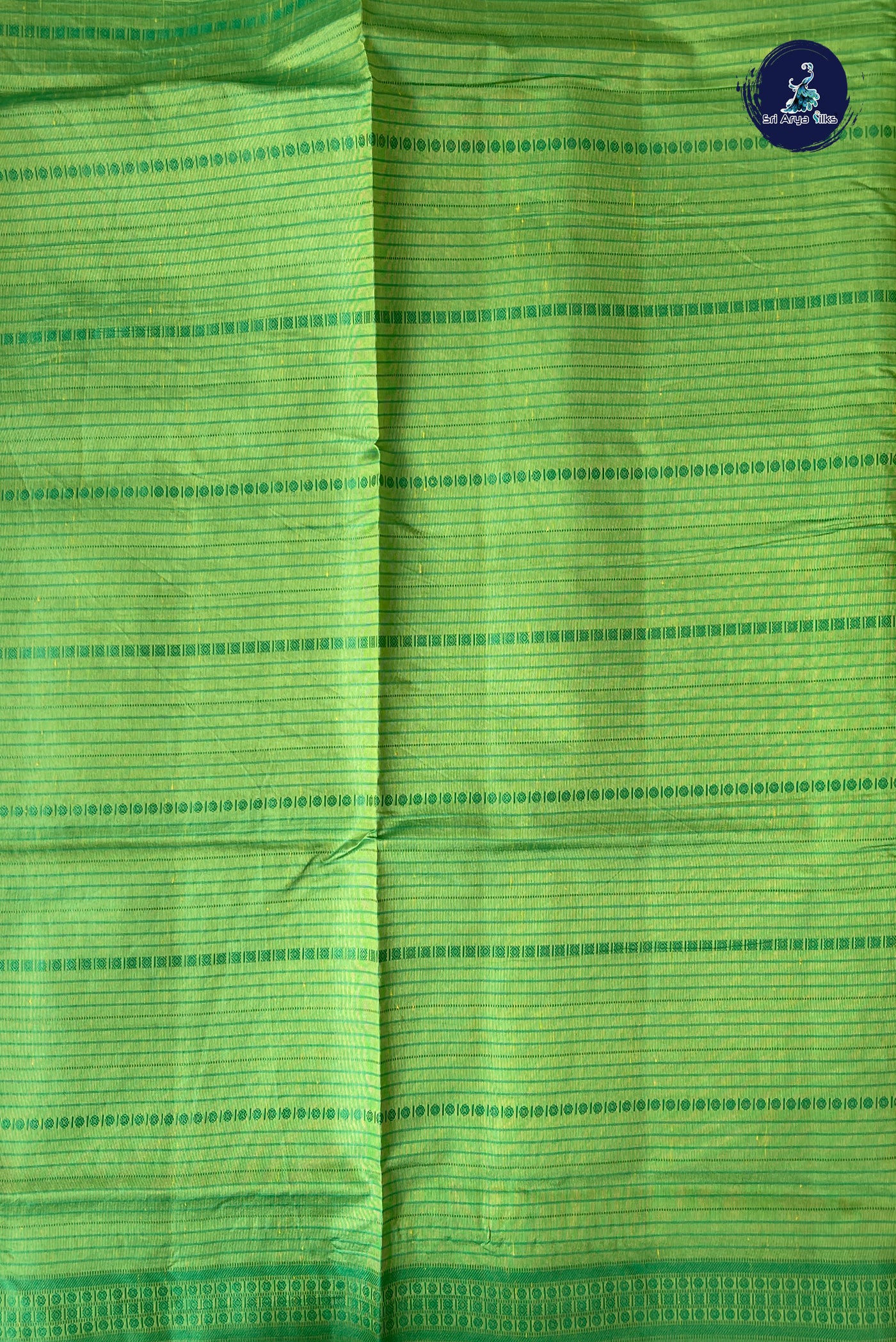 Light Green Semi Tussar Saree With Thread Work Pattern