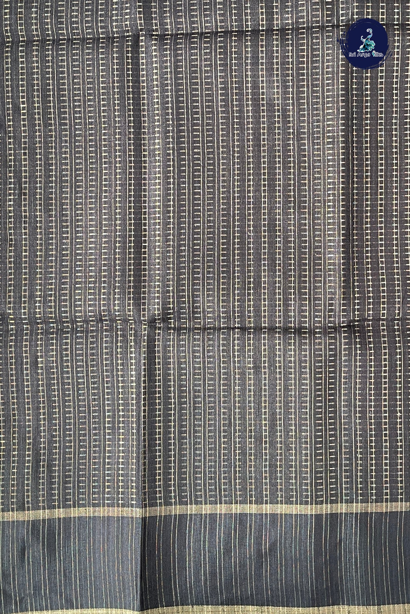 Mauve Semi Tussar Saree With Zari Woven Pattern