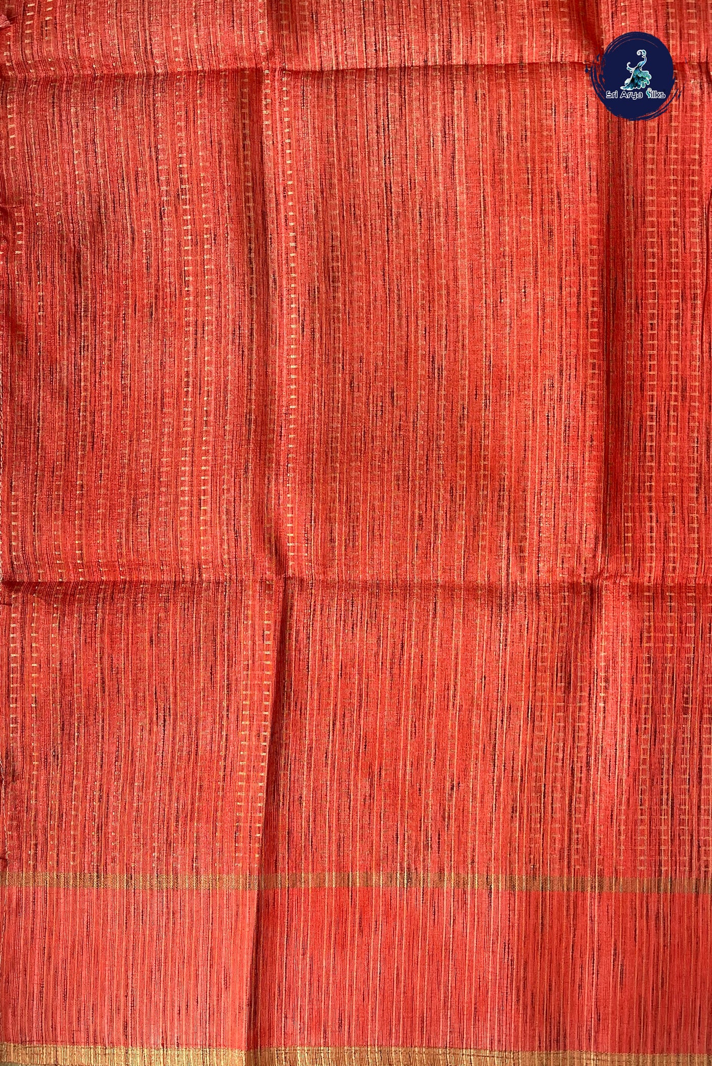 Pink Semi Tussar Saree With Zari Woven Pattern
