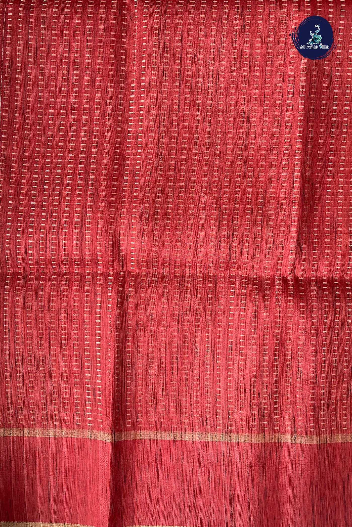 Mustard Yellow Semi Tussar Saree With Zari Woven Pattern