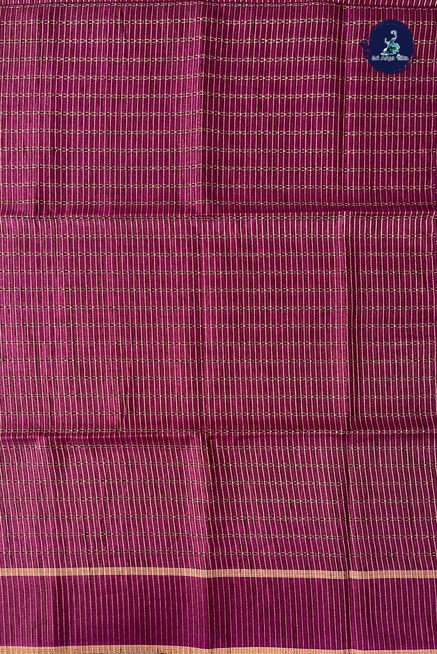 Jamun Semi Tussar Saree With Zari Woven Pattern
