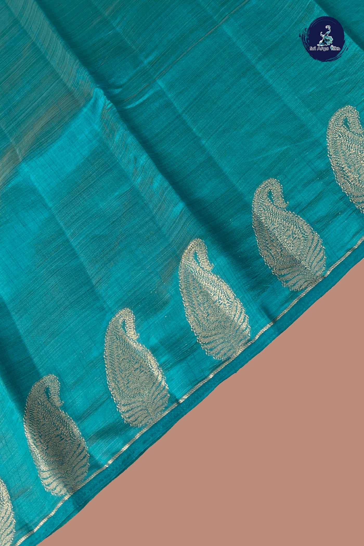Pista Green Tissue Banarasi Saree With Zari Checked Pattern