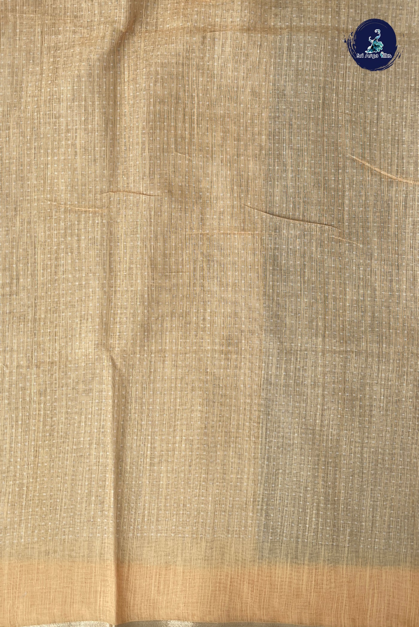 Grey Linen Saree With Printed Pattern