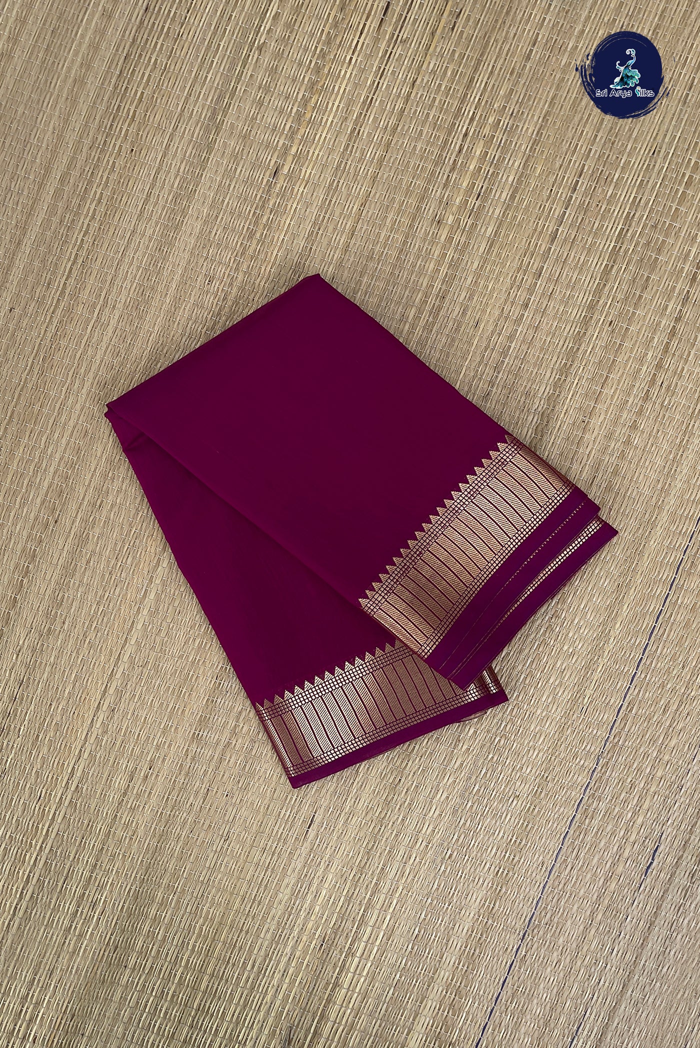 BeetRoot Shade Budget Semi Silk Cotton Saree With Plain Pattern