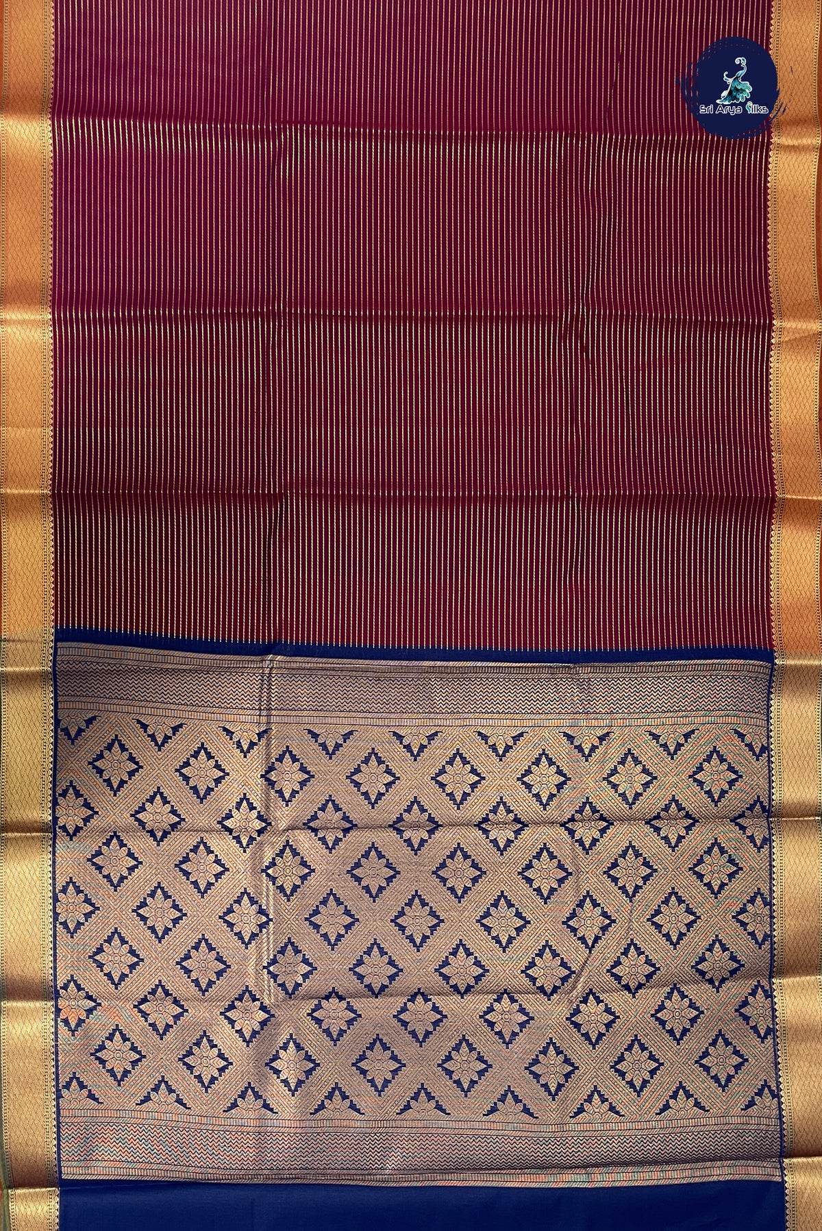 Arakku Budget Semi Silk Cotton Saree With Vaira Oosi Pattern