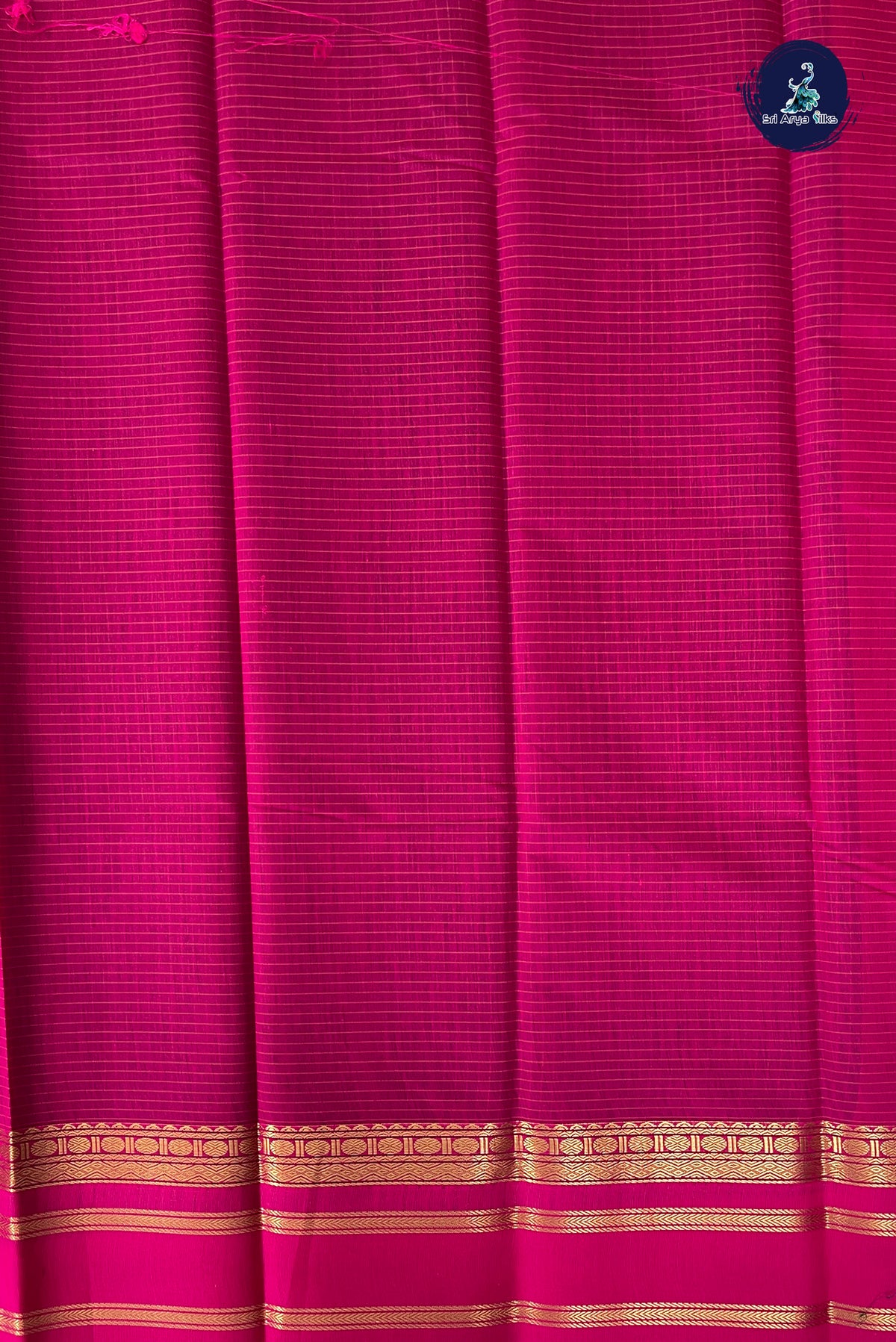 Bottle Green Budget Semi Silk Cotton Saree With Checked Pattern