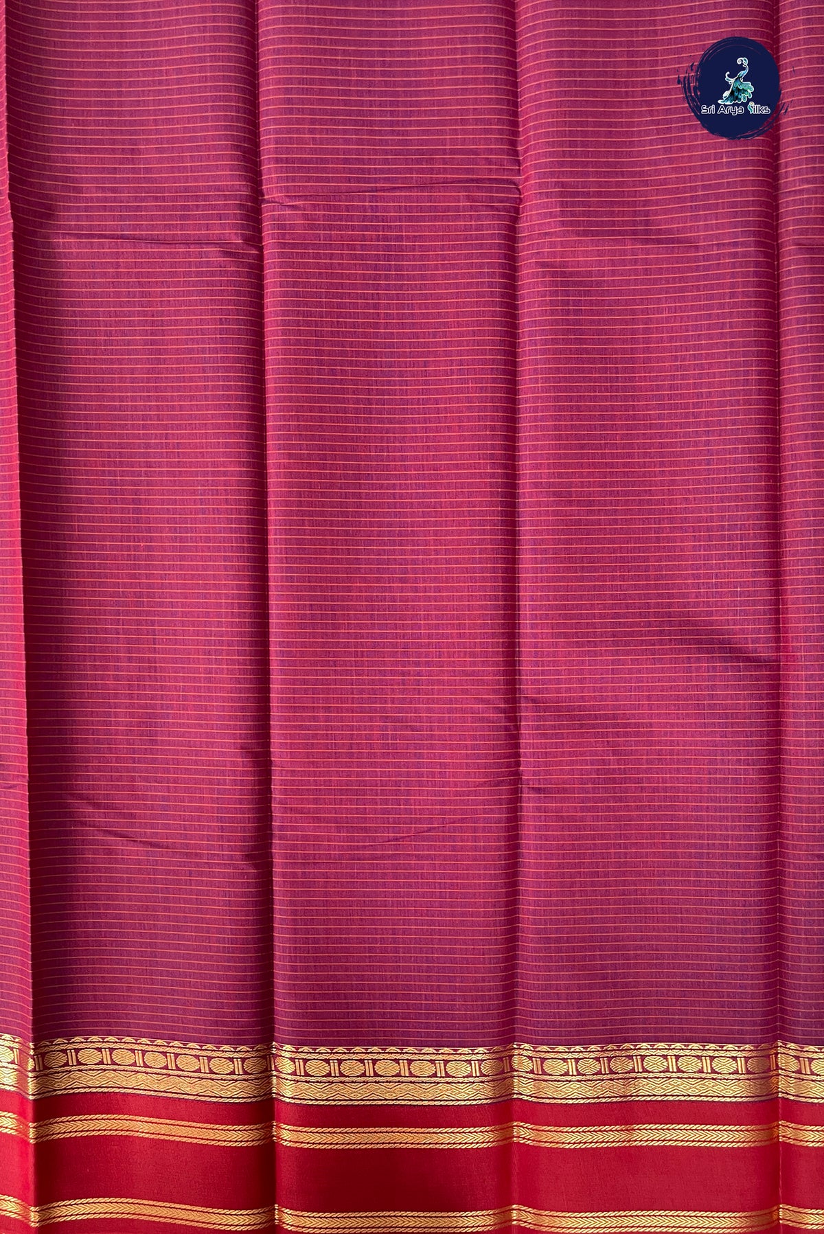 Violet Budget Semi Silk Cotton Saree With Checked Pattern