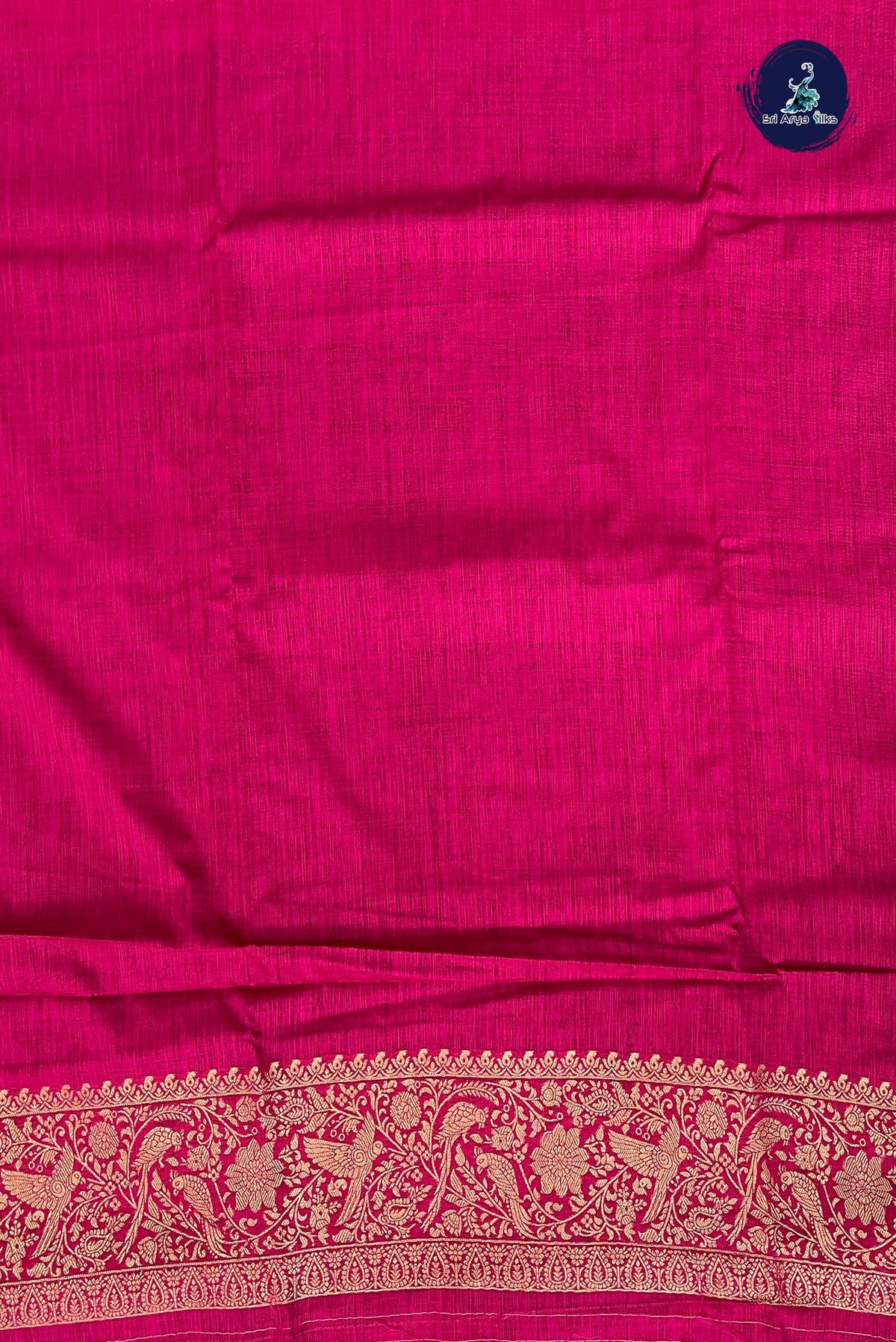 Teal Blue Semi Raw Silk Saree With Zari Buttas Pattern