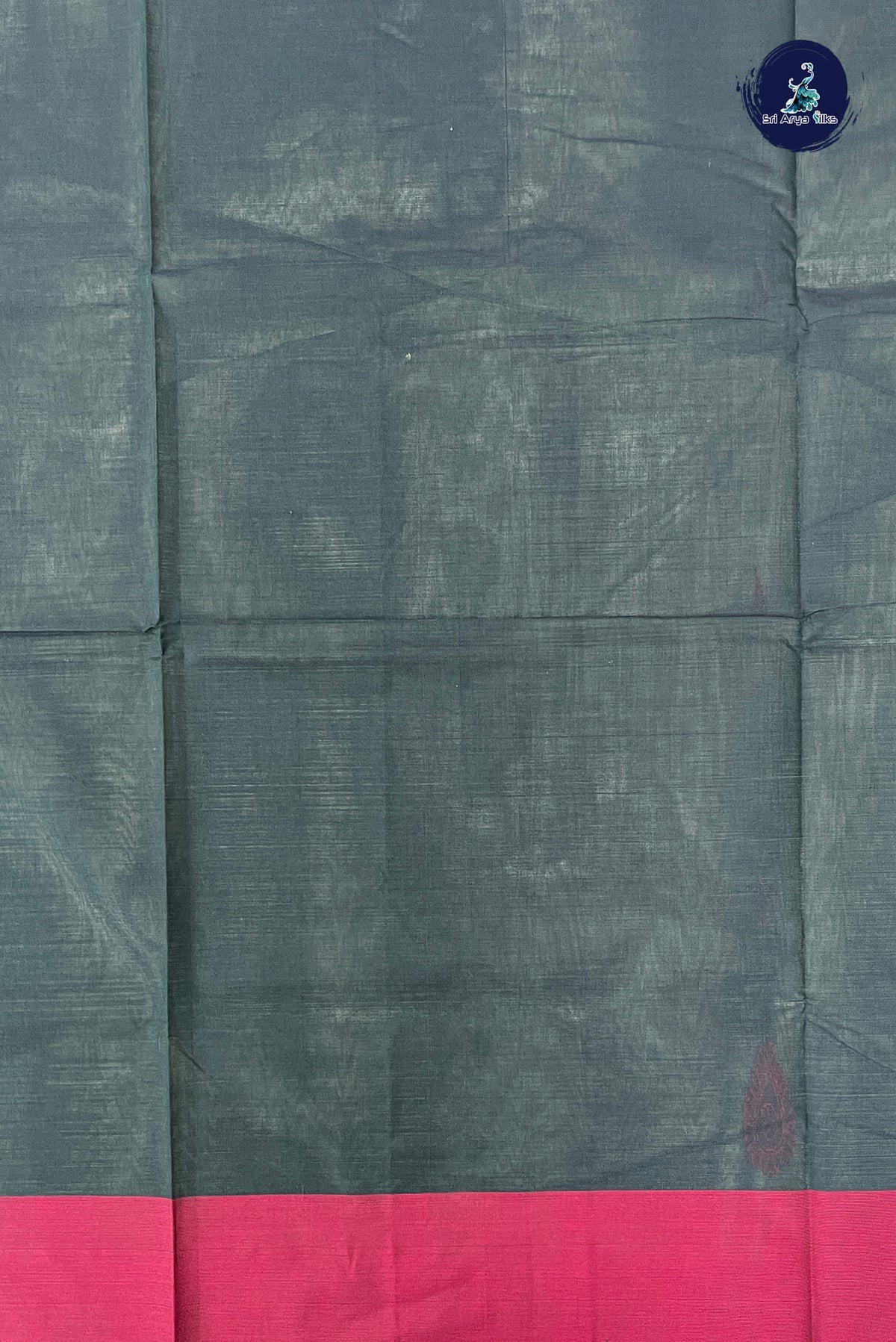 Dark Green Kanchi Cotton Saree With Buttas Pattern