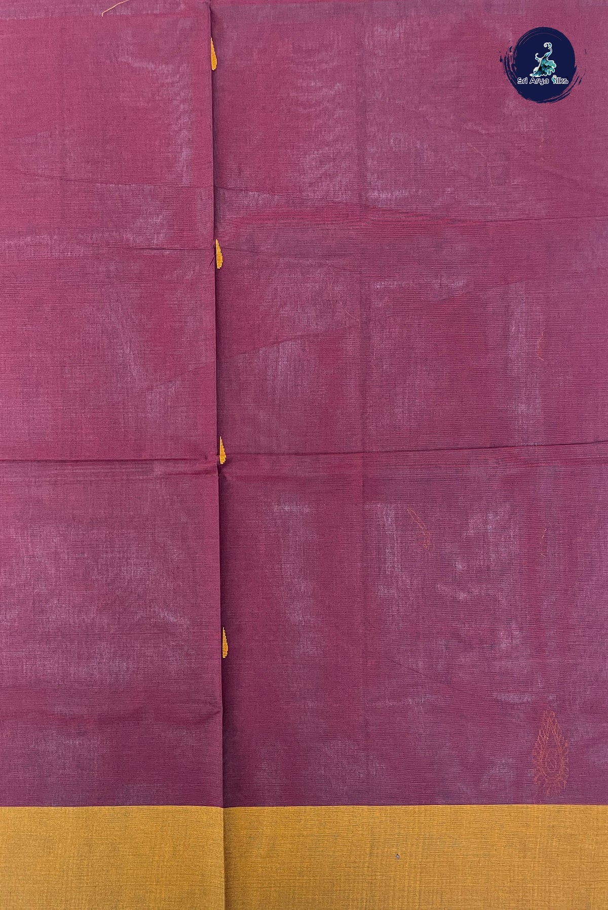 Maroon Kanchi Cotton Saree With Buttas Pattern