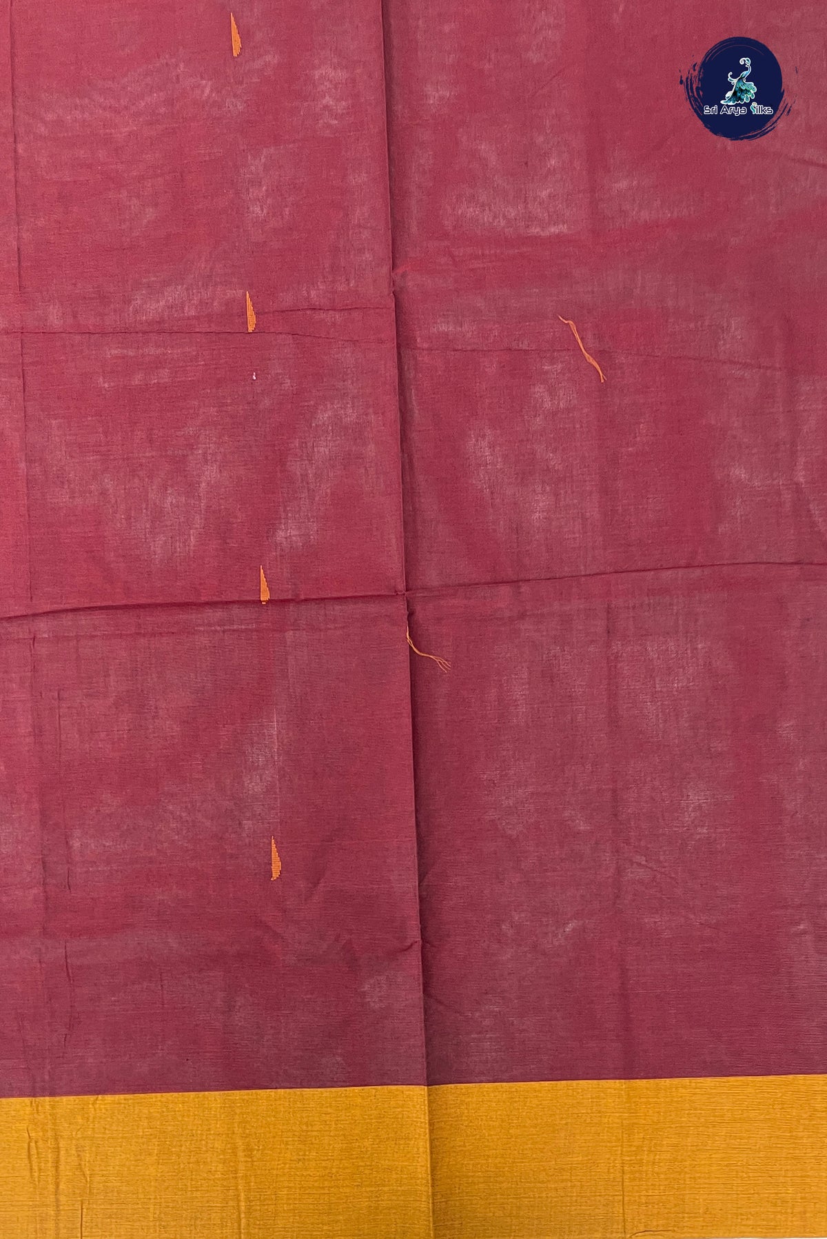 Maroon Kanchi Cotton Saree With Buttas Pattern