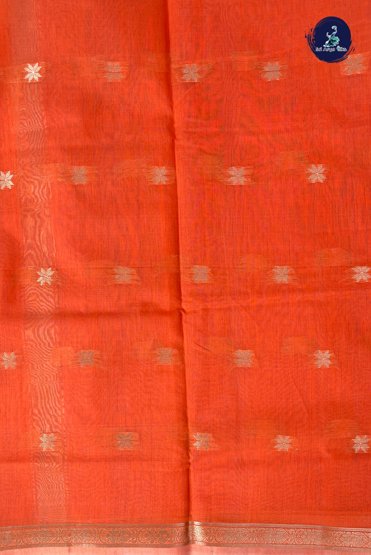 Lavender Maheswari Silk Cotton Sarees With Zari Buttas Pattern
