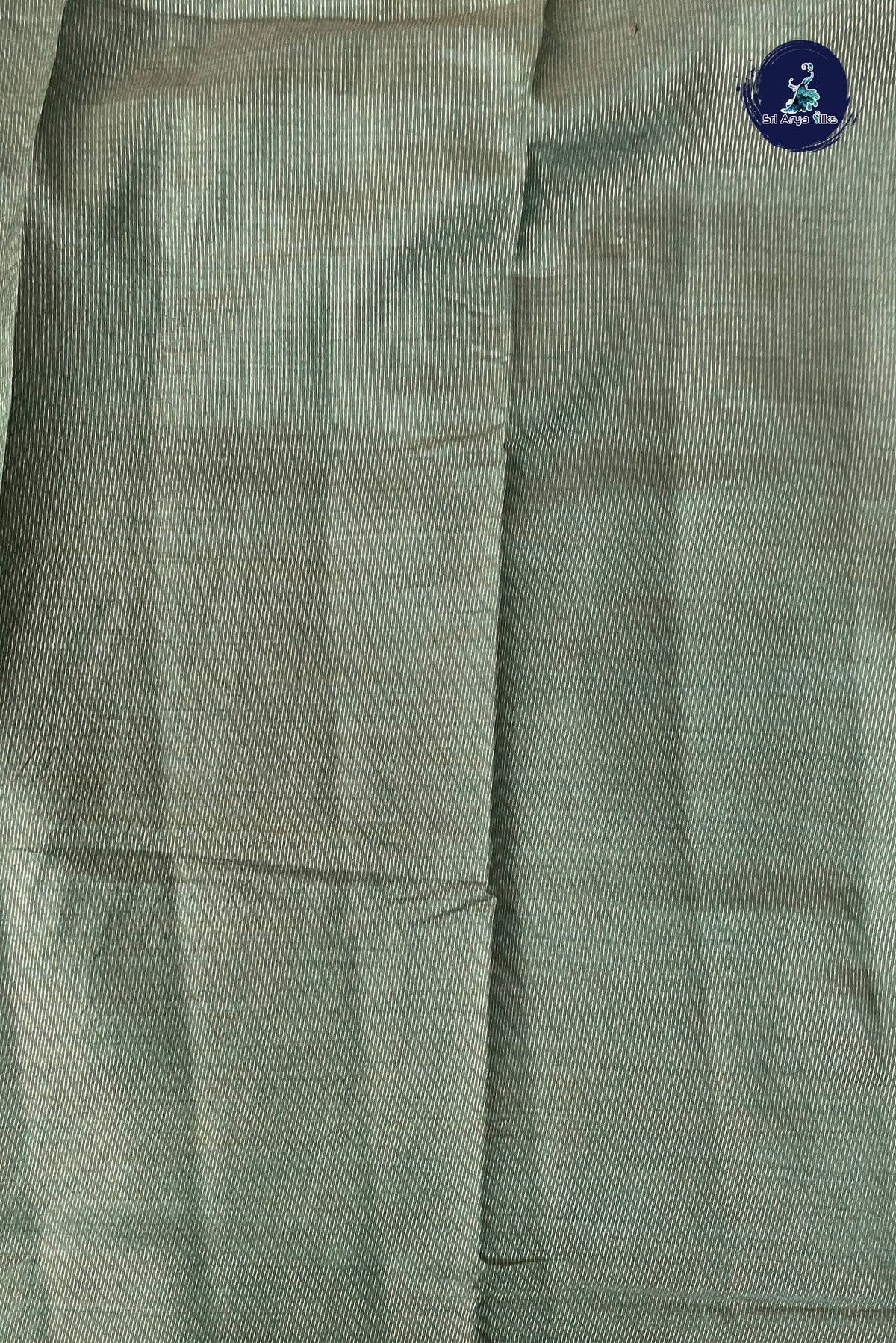 Dark Green Semi Tussar Saree With Zari Woven Pattern