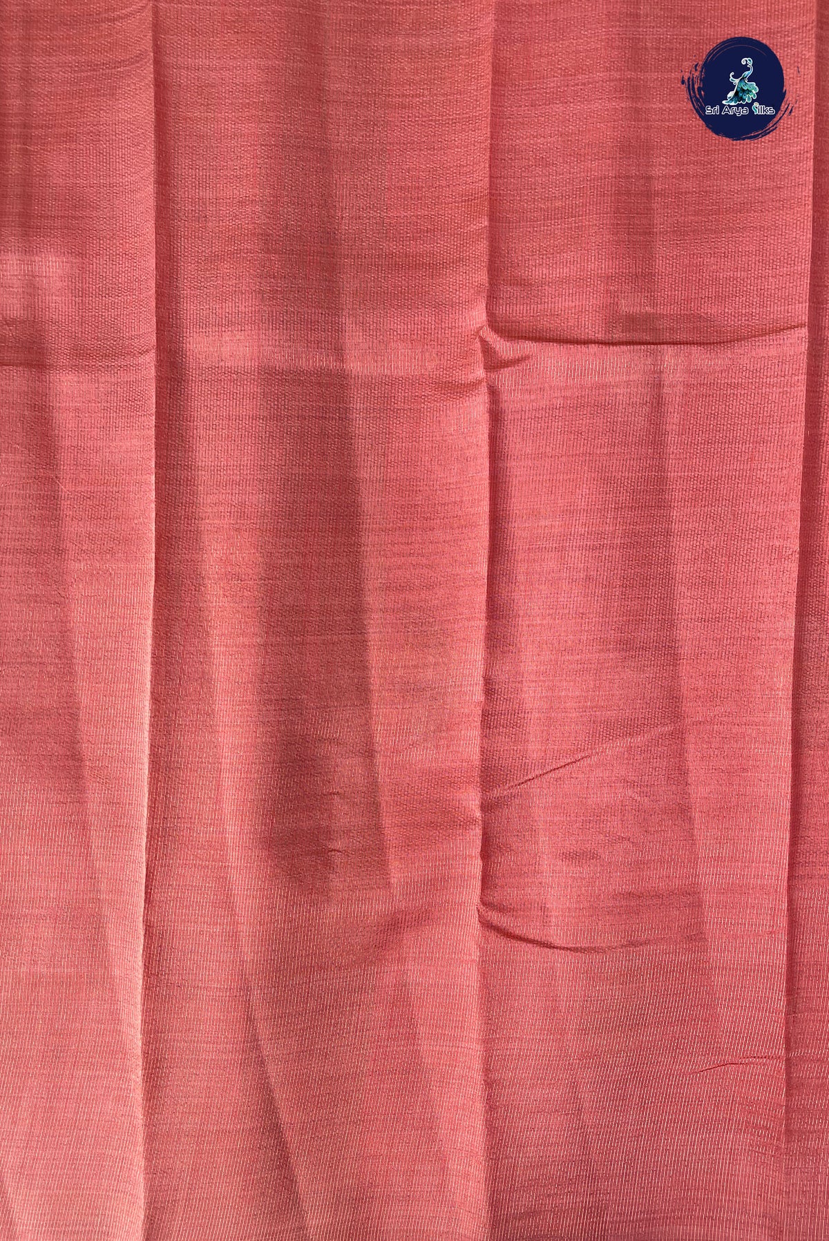 Pink Semi Tussar Saree With Zari Buttas Pattern