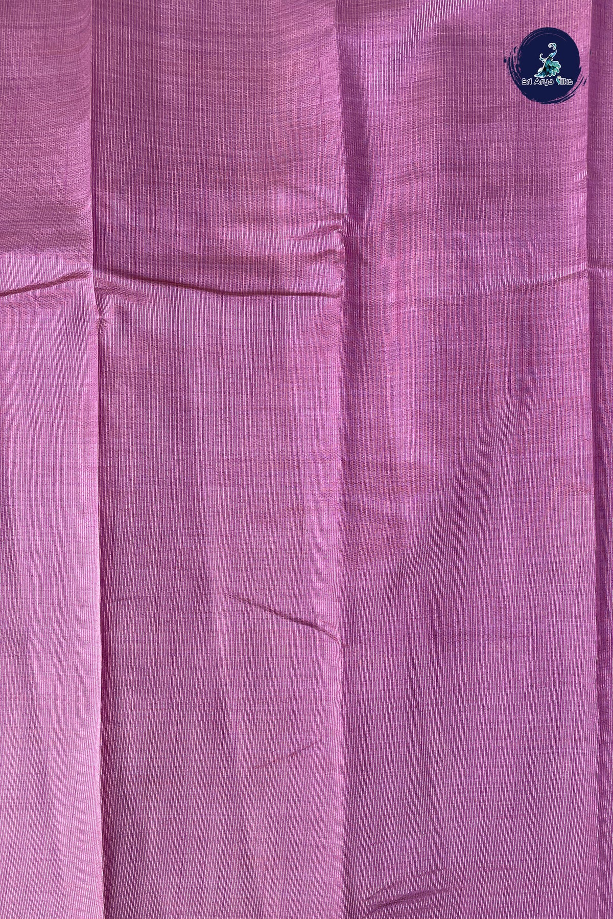 Purple Semi Tussar Saree With Zari Buttas Pattern