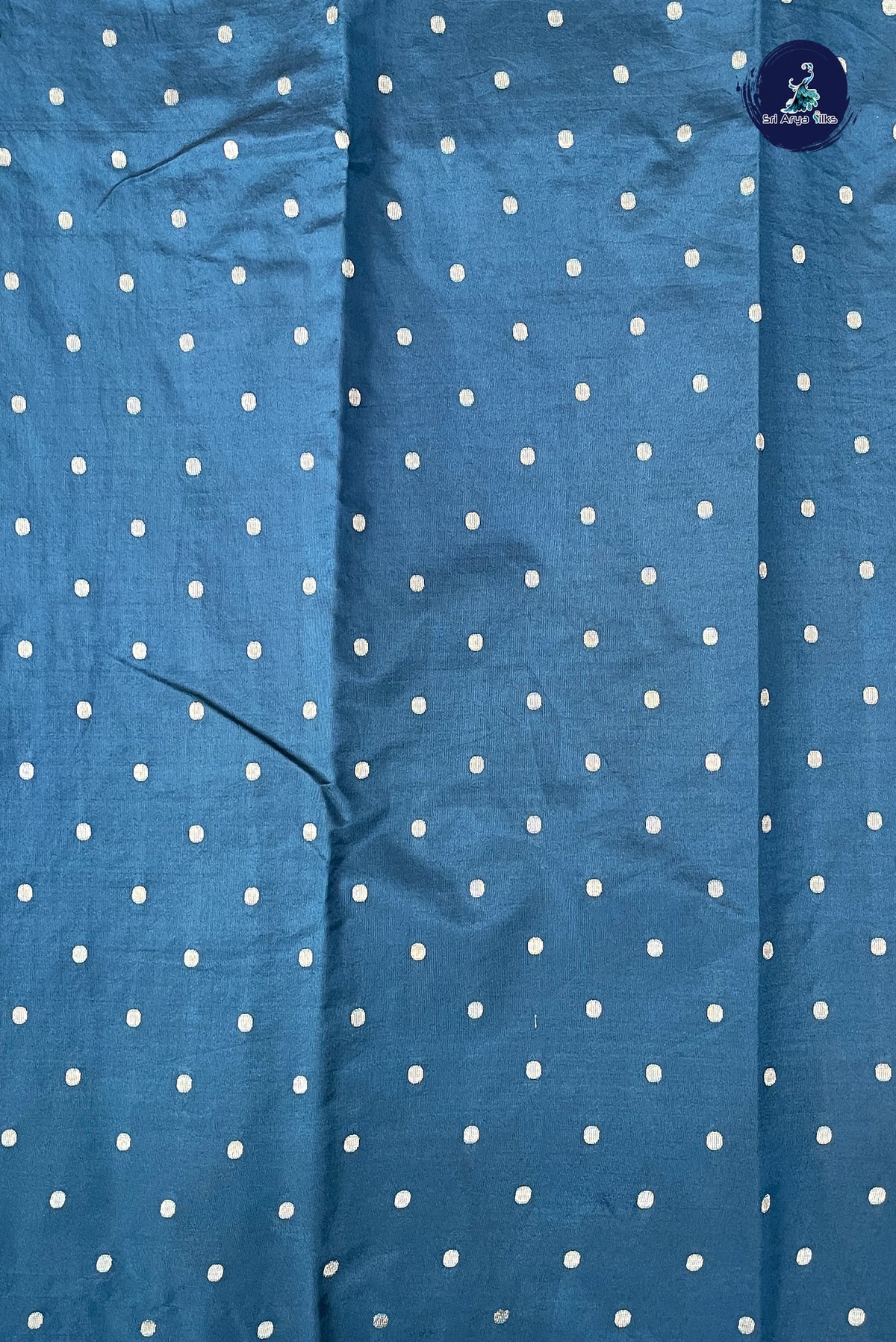 Blue Semi Banarasi Saree With Zari Checked Pattern