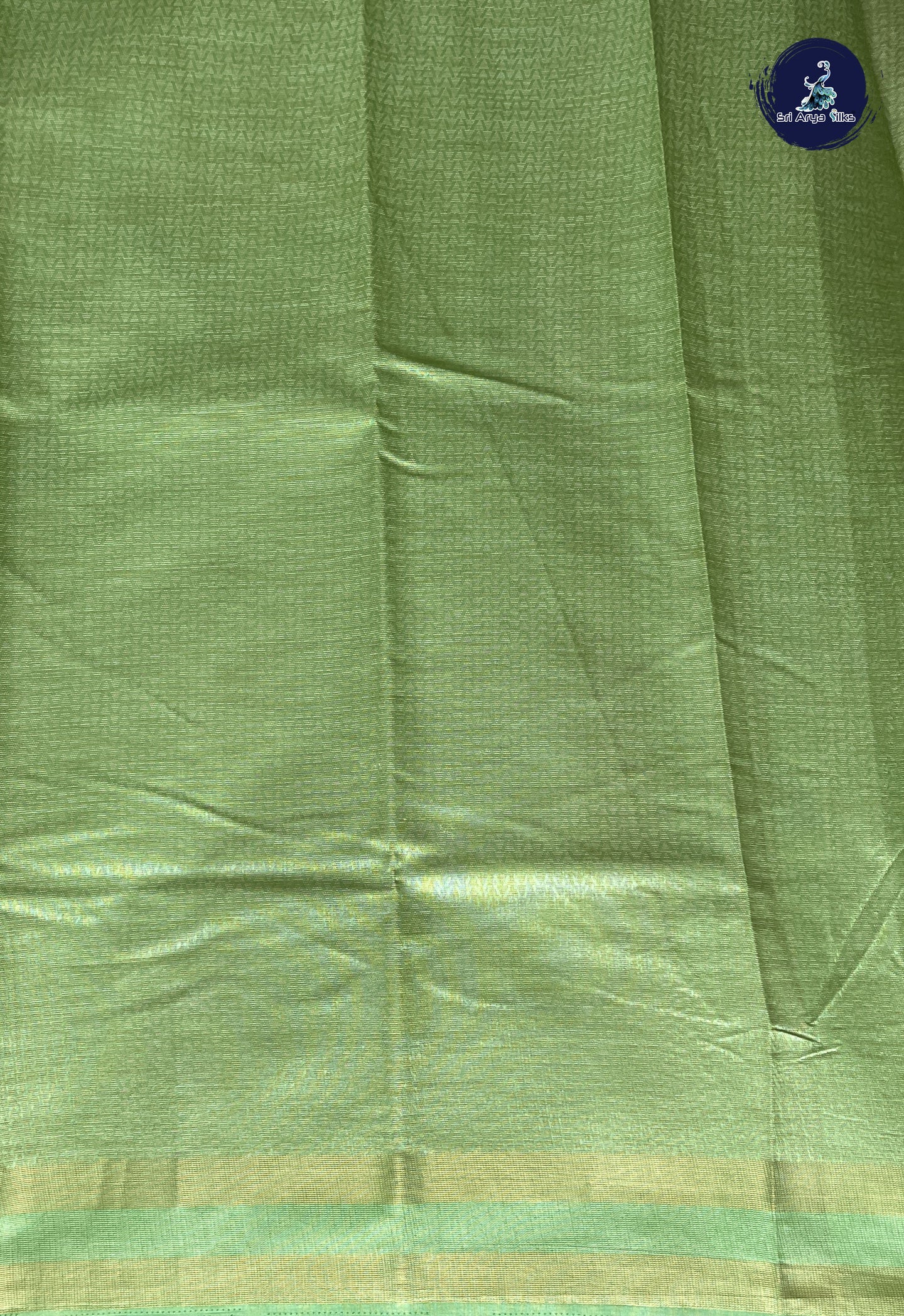 Parrot Green Casual Saree With Printed Pattern