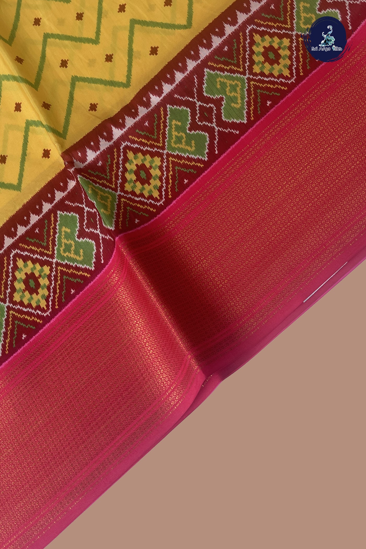 Yellow Semi Silk Saree With Printed Pattern
