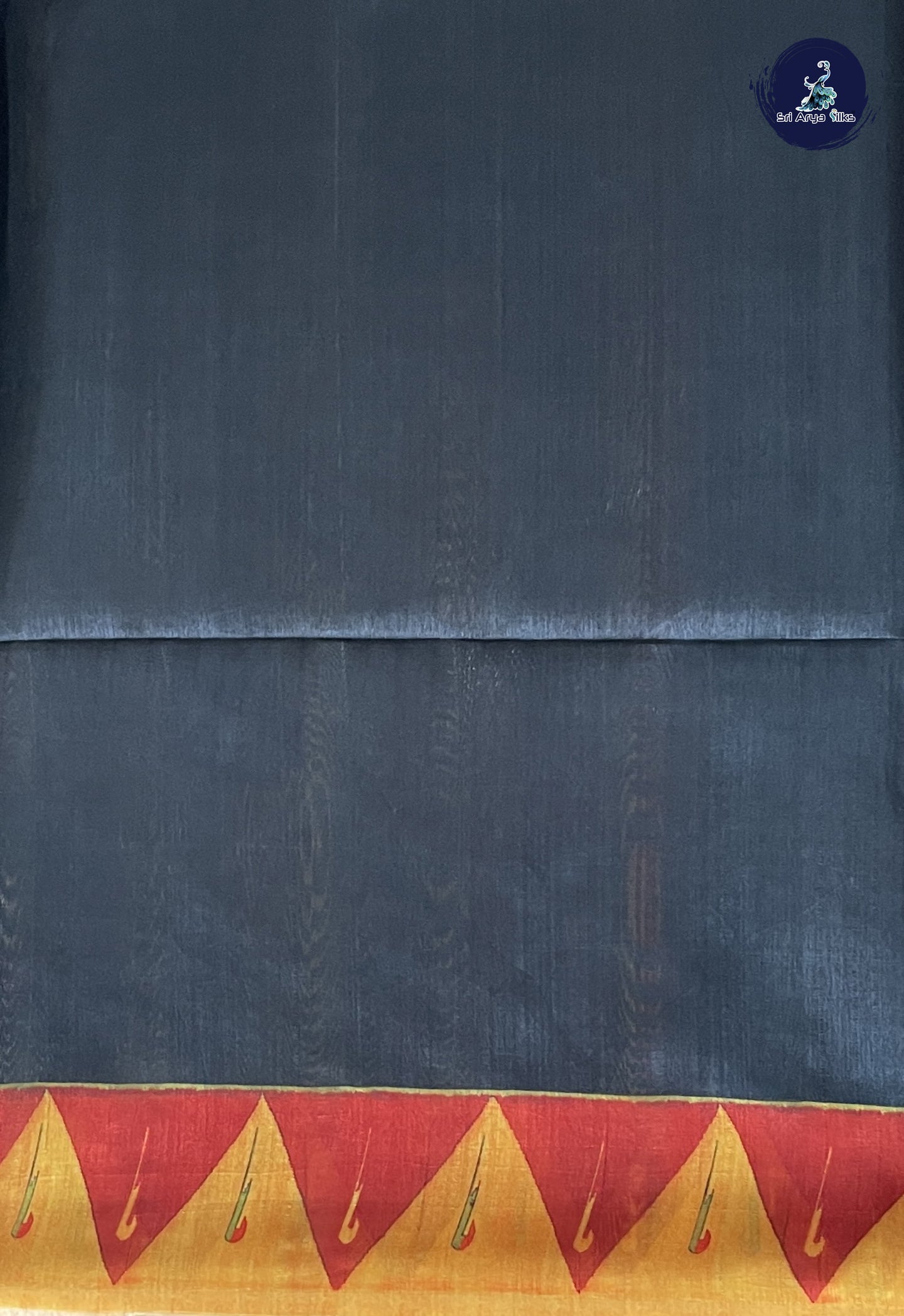 Black Casual Saree With Floral Print Pattern