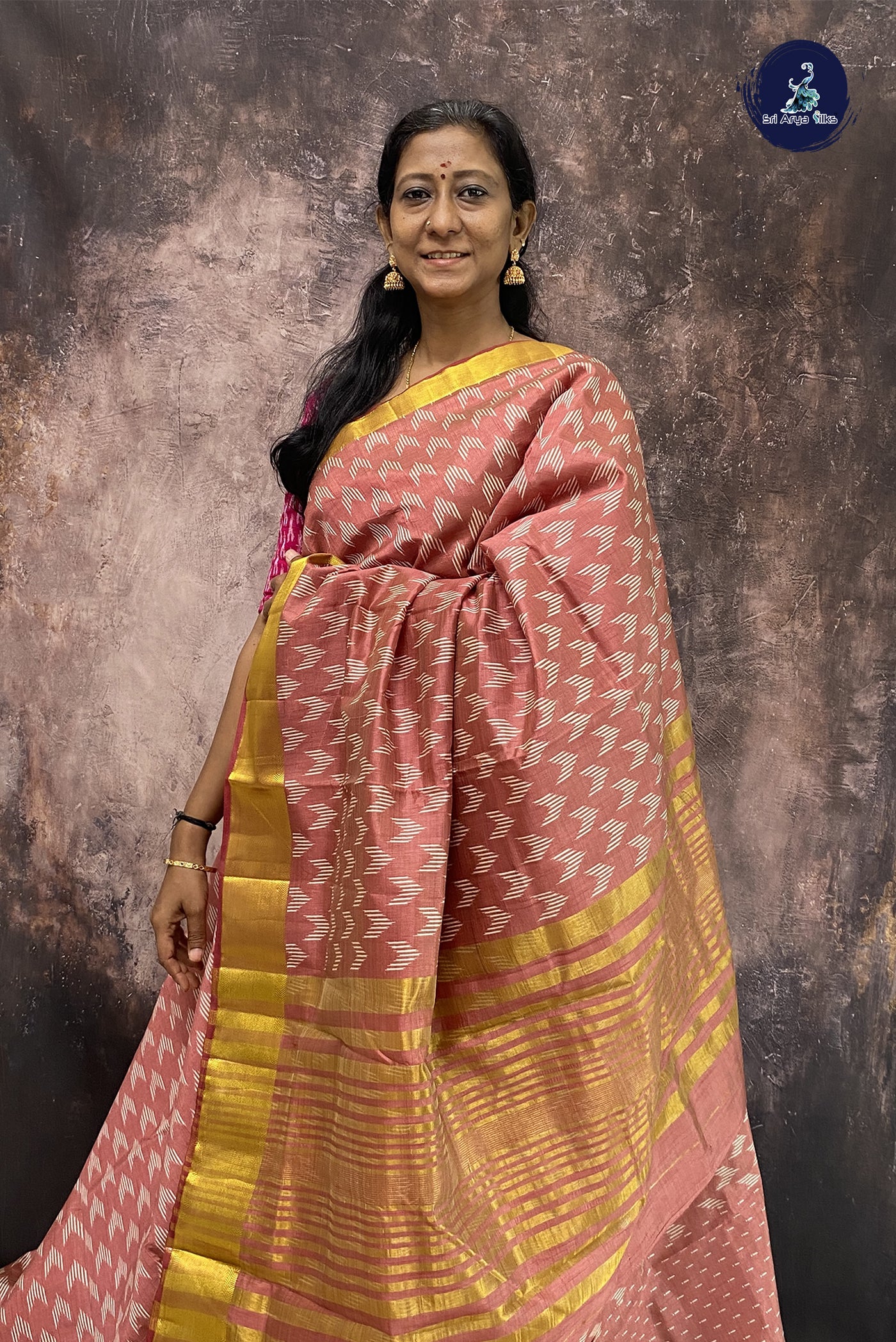 Punch Pink Jharokha saree – Ekana Label