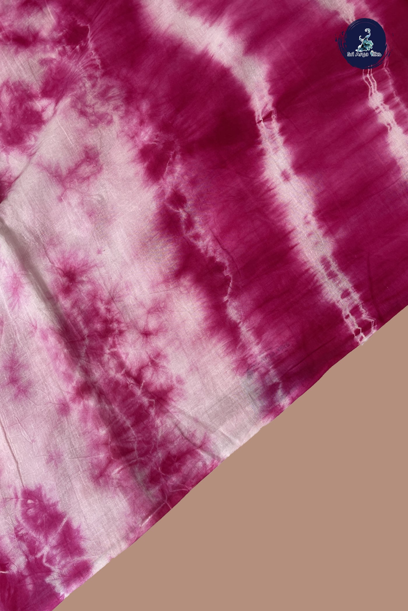 Pink Cotton Saree With Shibori Print Pattern