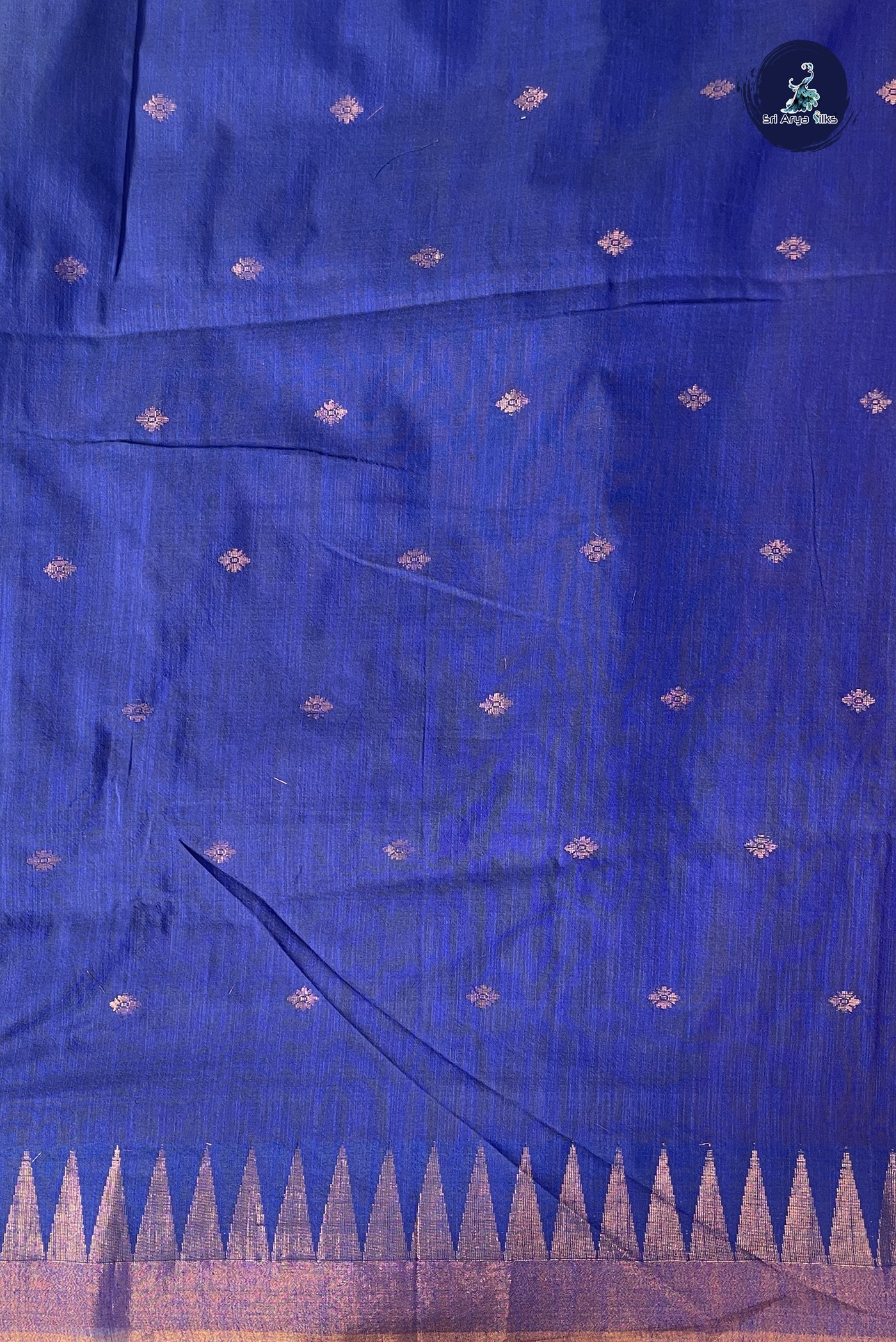 Reddish Pink Linen Saree With Zari Buttas Pattern