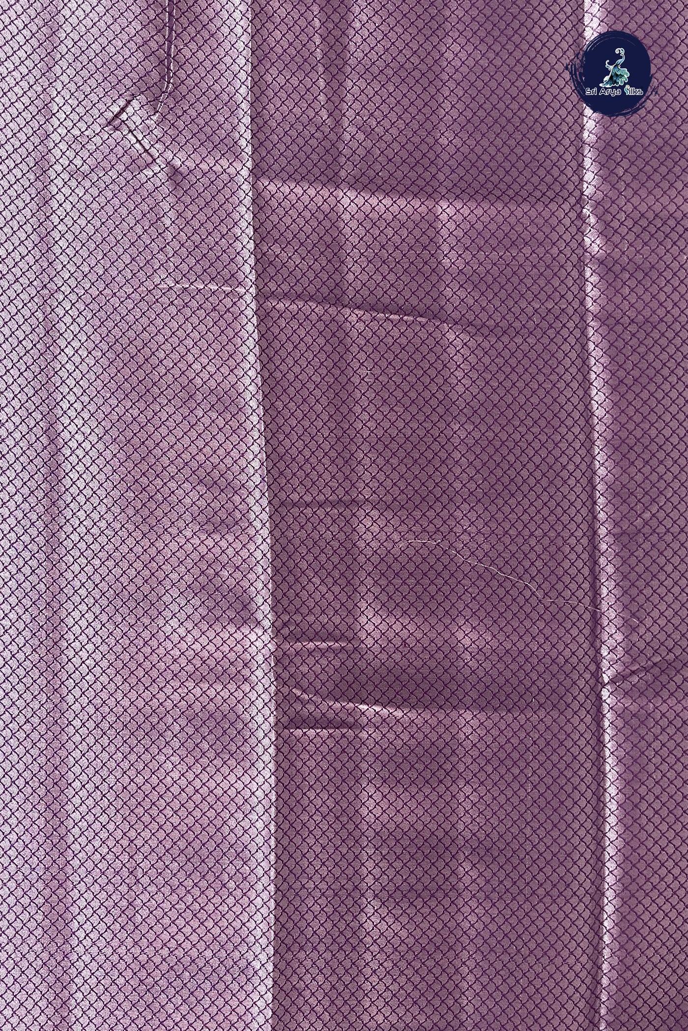 Purple Katan Silk With Zari Buttas Pattern