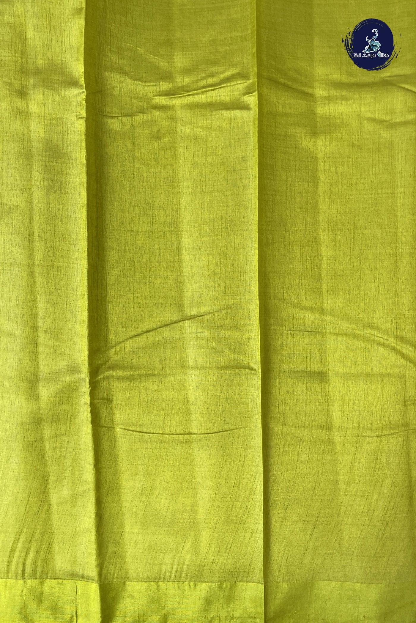 Green Semi Tussar Saree With Printed  Pattern