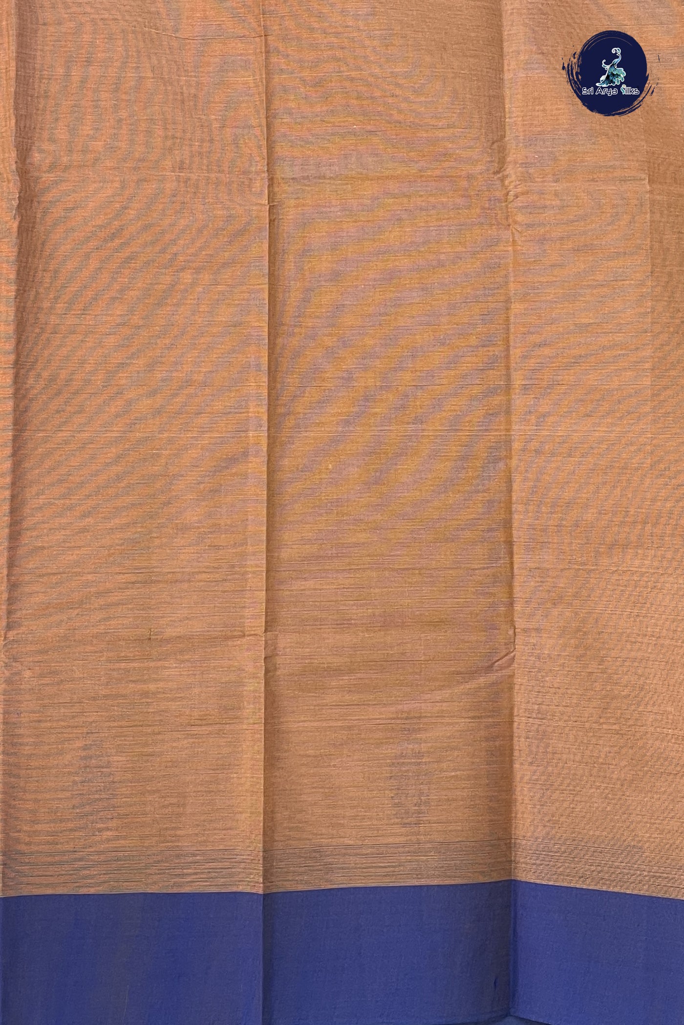 Dusty Orange Kanchi Cotton Saree With Buttas Pattern