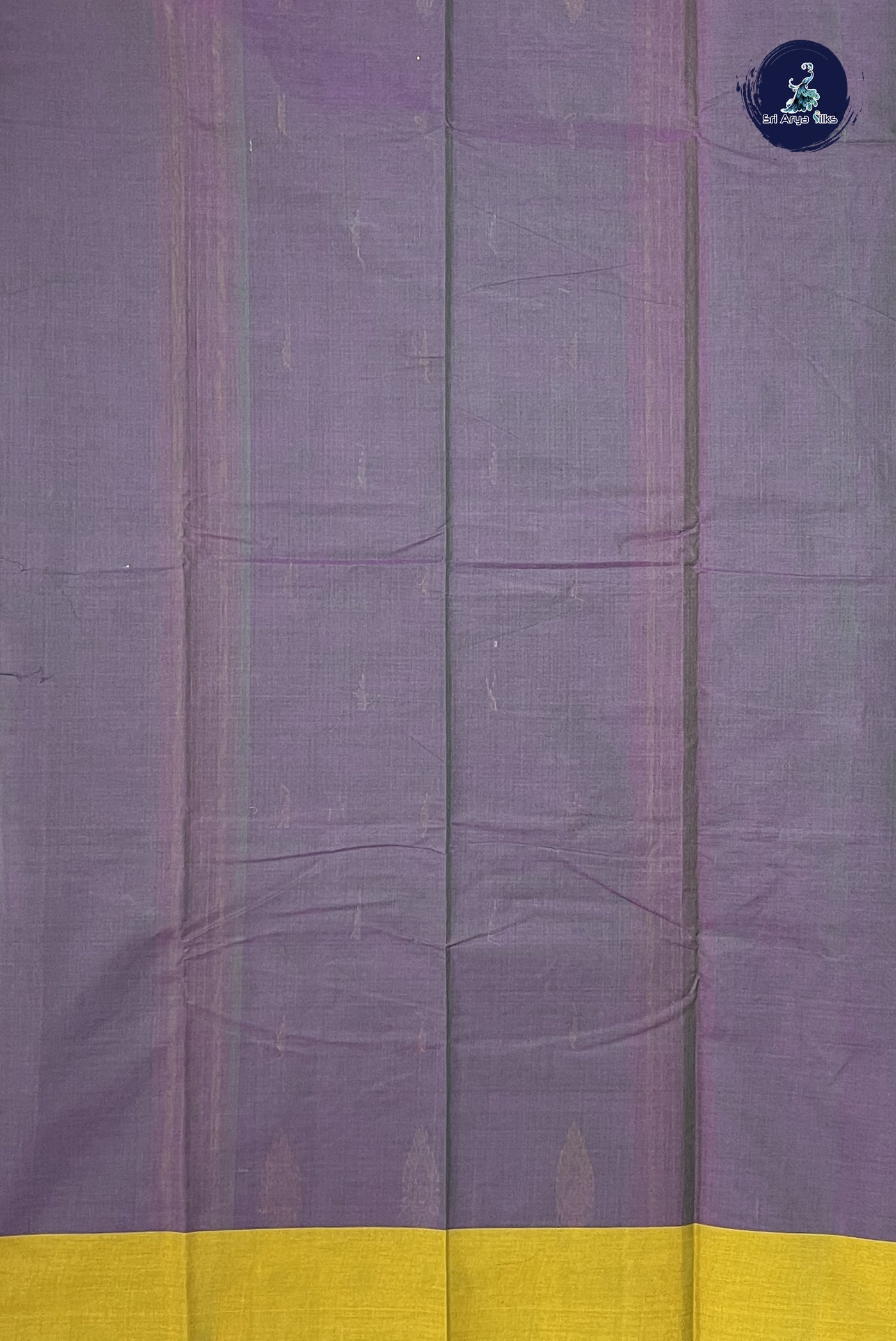 Dual Tone Purple Kanchi Cotton Saree With Buttas Pattern