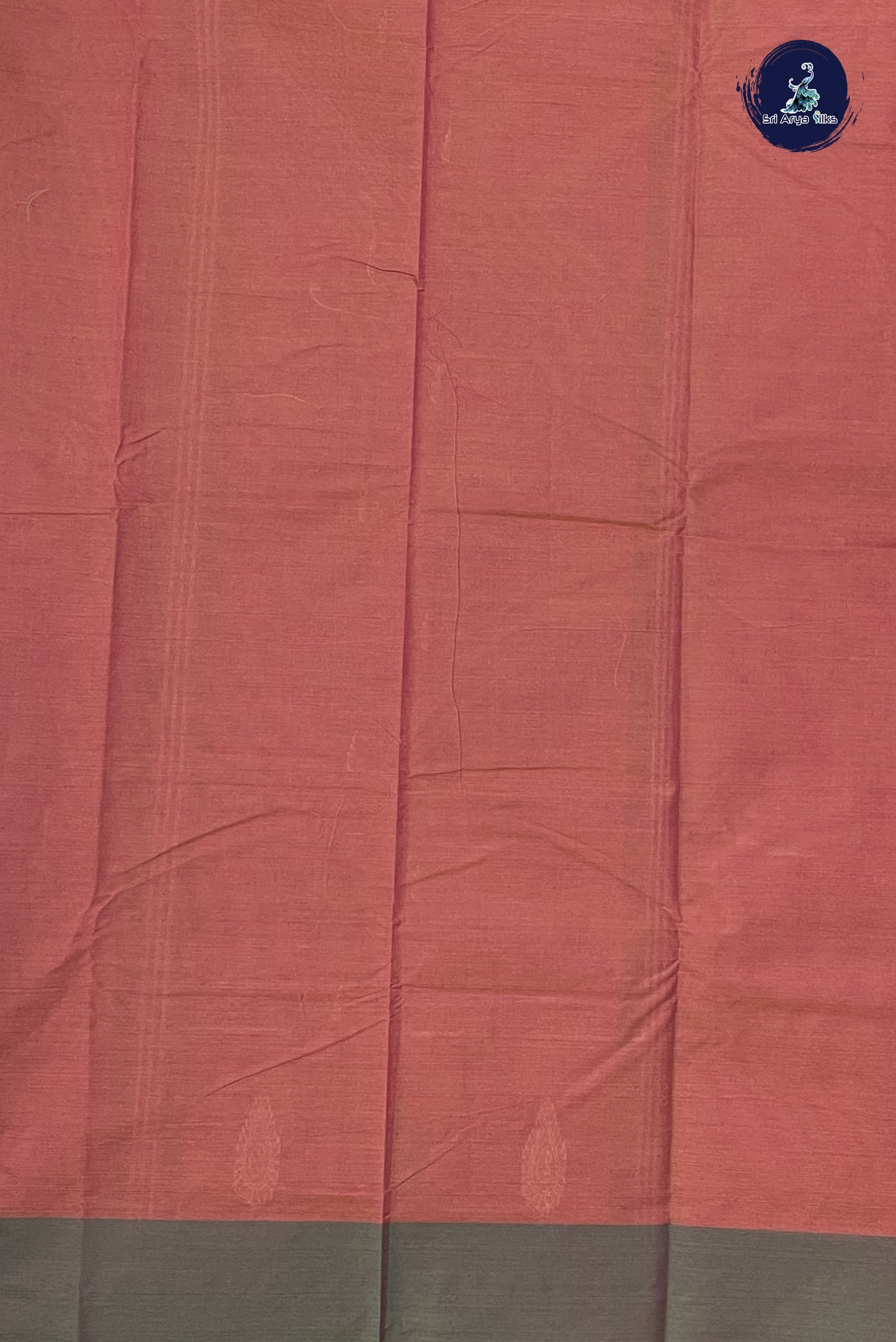 Dual Tone Brown Kanchi Cotton Saree With Buttas Pattern