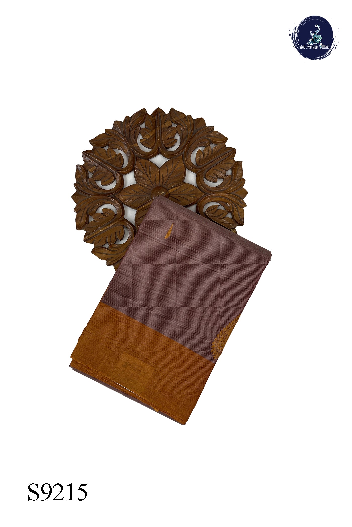 Light Brown Kanchi Cotton Saree With Buttas Pattern