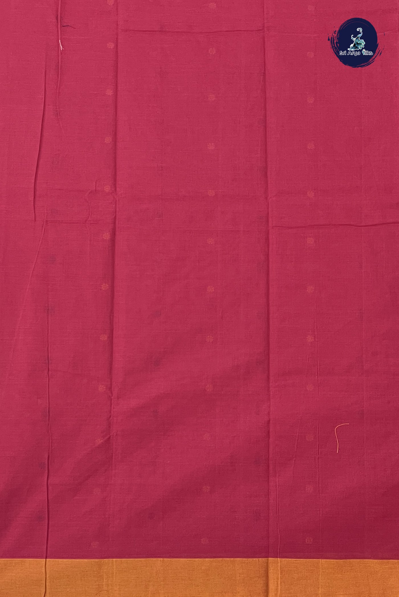 Red Kanchi Cotton Saree With Thread Work Pattern