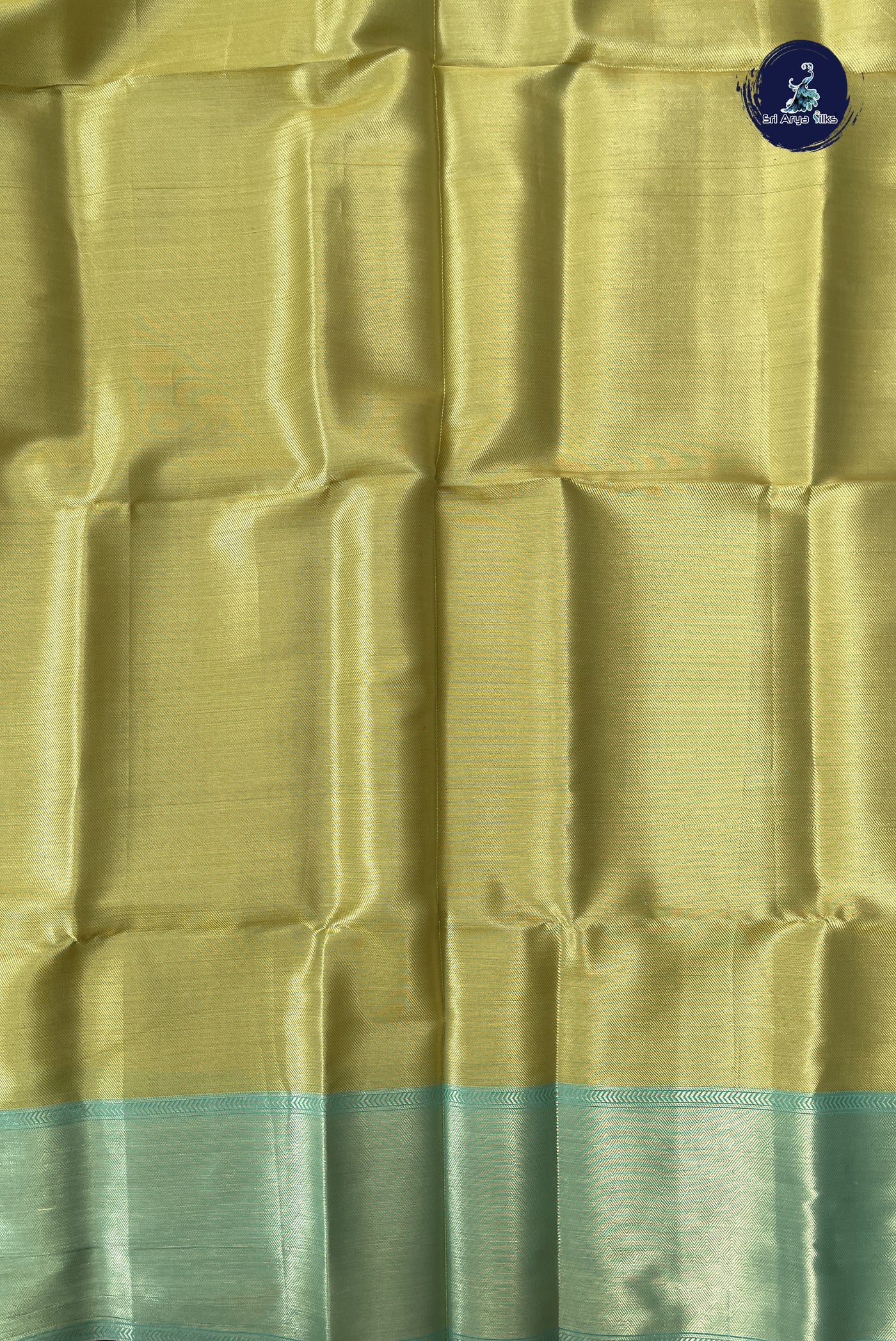 Lemon Yellow Semi Banarasi Saree With Jacquard Pattern