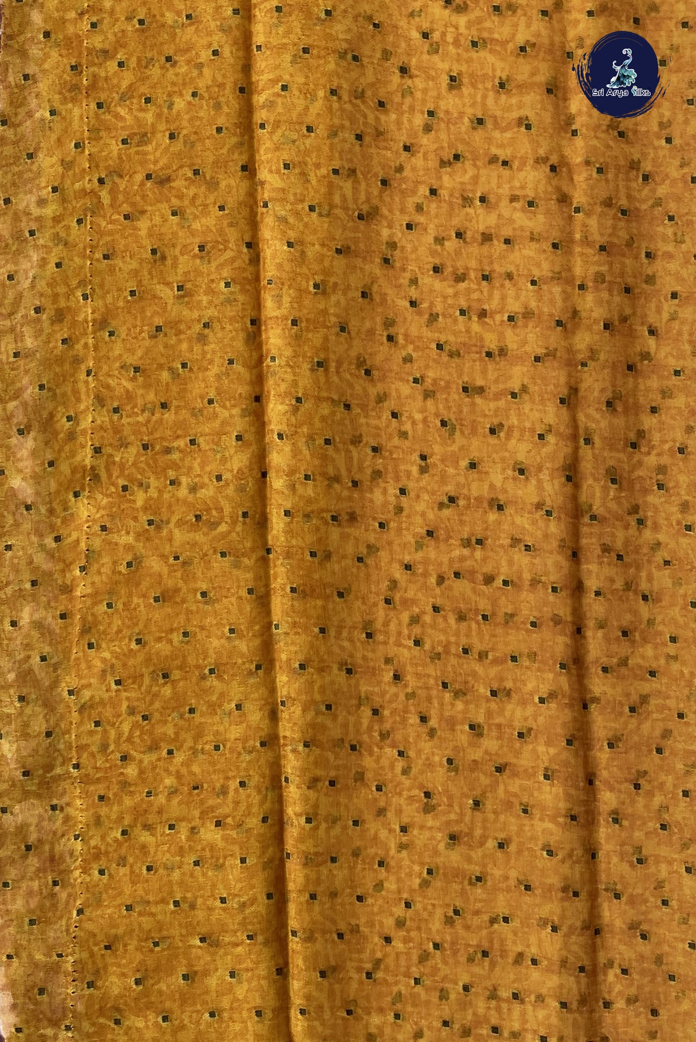 Brown Chiffon Saree With Printed Pattern