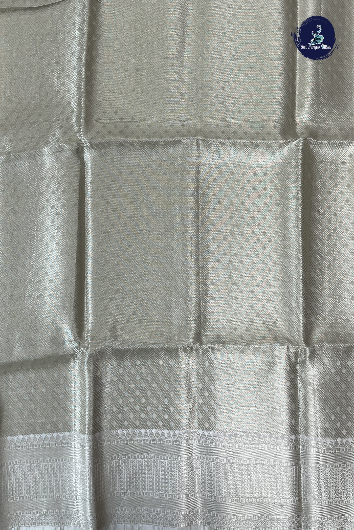 Fawn Tissue Banarasi Saree With Tissue Brocade Pattern