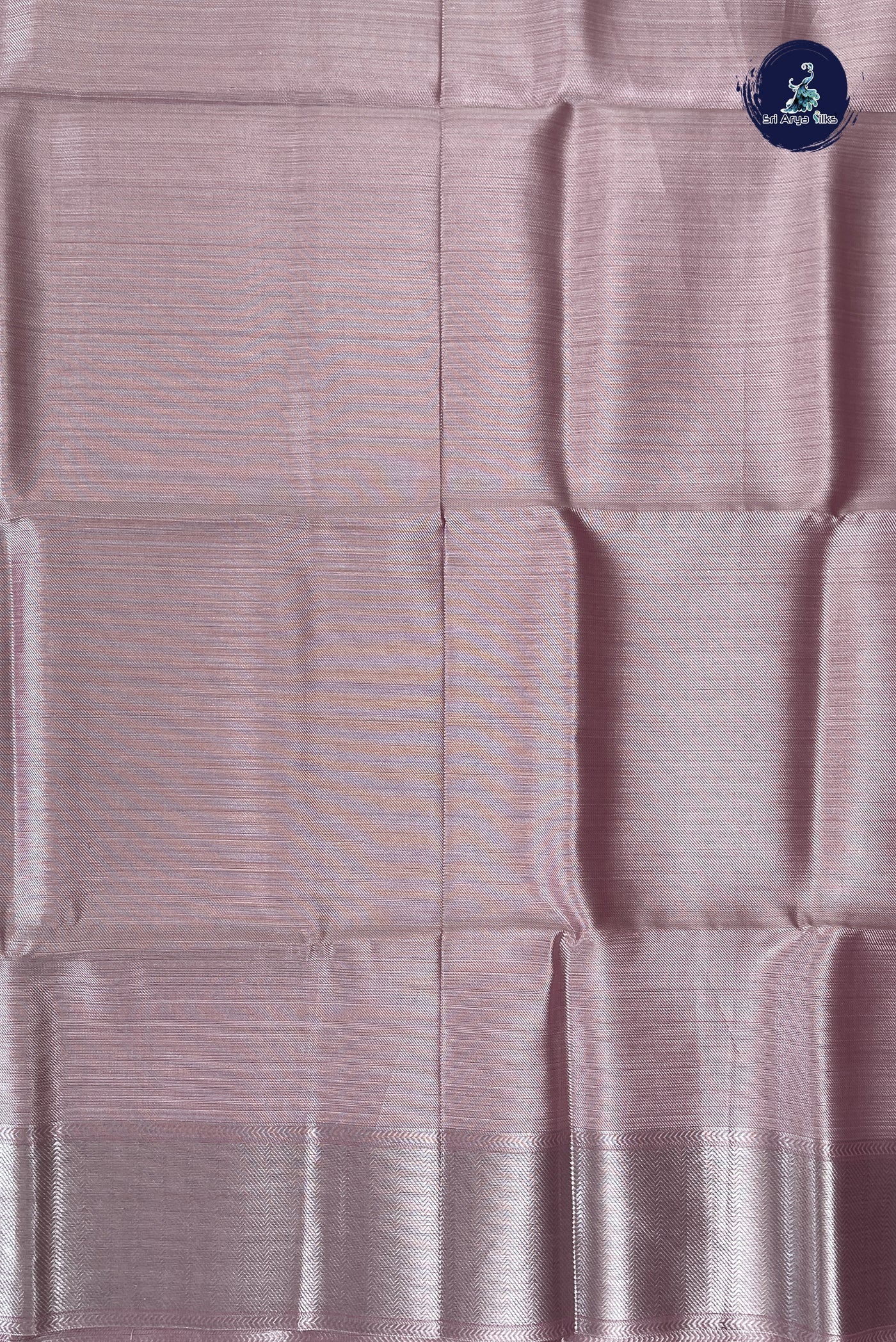 Light Pink Tissue Banarasi Saree With Tissue Brocade Pattern
