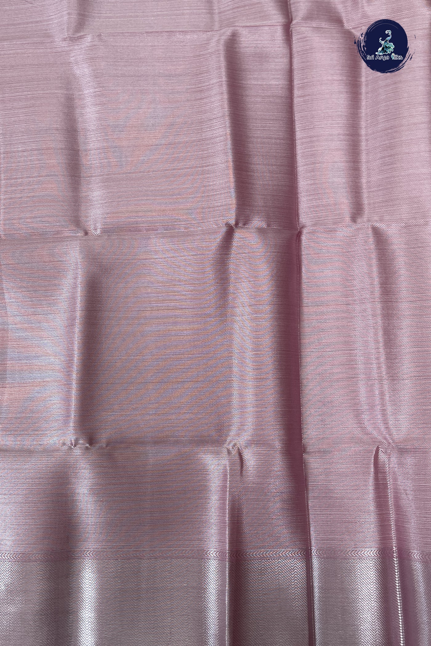 Light Pink Tissue Banarasi Saree With Tissue Brocade Pattern
