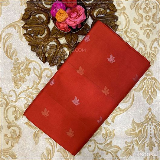 Red Soft Silk Pure Kanchivaram Silk Saree from Sri Arya Silks, Chennai