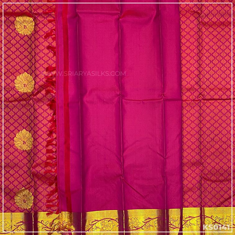 Buy Desirable Orange and Maroon Brocade Zari Work and Embroidered Work Wedding  Saree at best price - Gitanjali Fashions